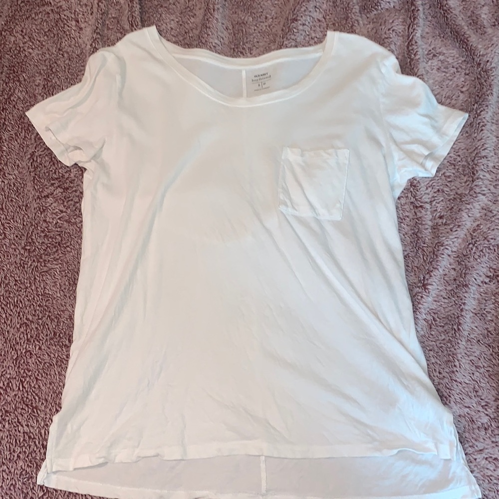 Old navy white boyfriend tee